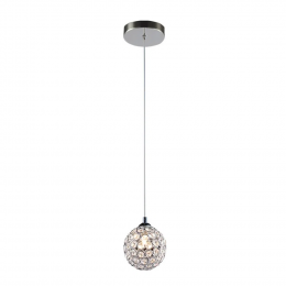 PENDENTE ARPEJO CROMADO E TRANSPARENTE (D)11CM 1XG9 40W - GA011