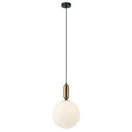 PENDENTE CUICA BRONZE E BRANCO (D)30CM (A)47CM 1XE27 40W - HL008M
