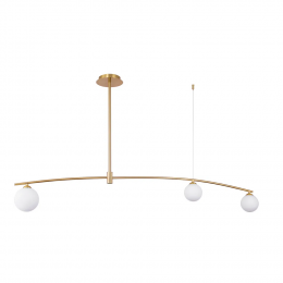 PENDENTE CALDER DOURADO E BRANCO (C)106CM (L)15CM (A)133CM 3XG9 21W - DW003