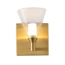 ARANDELA CALIX DOURADO (C)10CM (L)16CM (A)13CM 1X3W 2700K 225LM - OC020