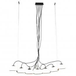 PENDENTE CARLOTA PRETO E BRANCO (C)14CM (L)113CM (A)21.5CM 7XG9 70W - YD011
