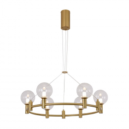 PENDENTE CORALINA DOURADO (D)70CM (A)24CM 6X2W 2700K 900LM - OC021