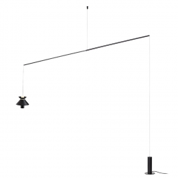 PENDENTE CORDEL PRETO E BRANCO (D)15CM (A)13CM 5W + 2WW 2700K 350LM - CD006