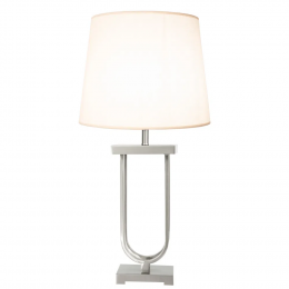 BASE PARA ABAJUR TASA NICKEL (C)2CM (L)13CM (A)55CM 1X40W E27