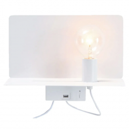 ARANDELA ÉLE BRANCO (C)35CM (L)19.5CM (A)26CM 1XE27 40W - ML008W