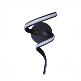 ARANDELA FLUIRE PRETO (C)20CM (L)30CM (A)40CM 1X12W 3000K 720LM - RE007B