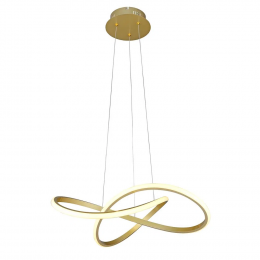 PENDENTE FLUIRE DOURADO (C)58CM (L)55CM (A)24CM 1X30W 3000K 1500LM - SB001