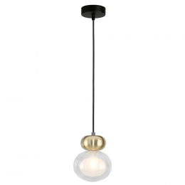 PENDENTE GUARANA BRONZE E PRETO E TRANSPARENTE (D)13.4CM (A)15.6CM 1XG9 5W - HC007S