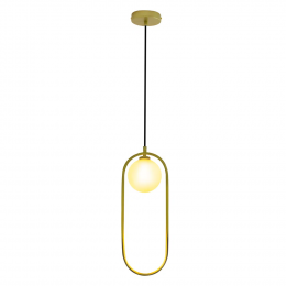 PENDENTE GUDE DOURADO (D)17CM (A)47CM 5X5W G9