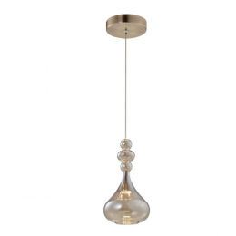 PENDENTE LAE DOURADO E CHAMPAGNE (D)15CM (A)29CM 1X5W 3000K - KB003