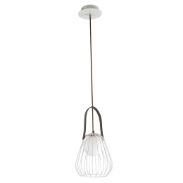 PENDENTE LAMP DOURADO E BRANCO (D)18CM (A)22CM 1XG9 40W - ML002W