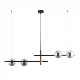 PENDENTE BAMBU PRETO (C)104CM (L)31.5CM (A)22CM 4XG9 100W - HL018