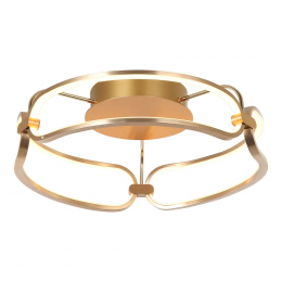 PLAFON DE SOBREPOR LUMINA DOURADO (D)47CM (A)17CM 1X35W 3000K 1750LM - BB016SG
