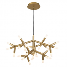 PENDENTE MANACA DOURADO E BRANCO (D)92CM 34X3W 3000K 6120LM - BD003M