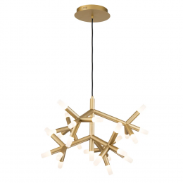 PENDENTE MANACA DOURADO E BRANCO (D)72CM 25X3W 3000K 4500LM - BD003S