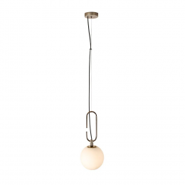PENDENTE MOB DOURADO E PRETO E BRANCO (D)20CM (A)48CM 1XE14 7W - YD001