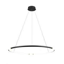 PENDENTE NÉBULA PRETO E BRANCO (D)87CM 1X35W 3000K 1750LM - DW005SB