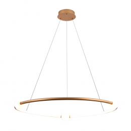 PENDENTE NÉBULA DOURADO E BRANCO (D)87CM 1X35W 3000K 1750LM - DW005SG
