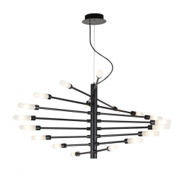 PENDENTE NEO PRETO E BRANCO (C)104CM (L)60CM (A)39CM 18XG9 450W - RE017L