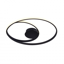 PLAFON DE SOBREPOR ORBITA PRETO (D)54 +30CM (A)2CM 1X35W 3000K 2060LM - GD007SB