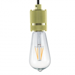 PENDENTE SOCKET D 5CM X 6CM 1XE27 127V / 220V DOURADO - DA002B