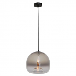 PENDENTE SPECULO PRETO E CROMADO (D)30CM (A)27.5CM 1XE27 40W - JO001C