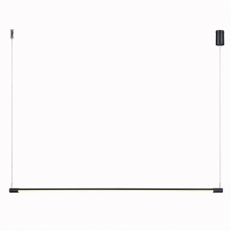 PENDENTE TEC PRETO (C)120CM (L)2.2CM 1X24W 3000K 1410LM - GD012LB