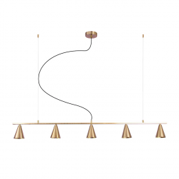 PENDENTE TITIA DOURADO (C)118CM (A)10CM 5XG9 35W - DW002