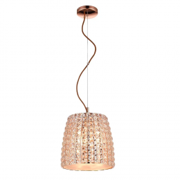 PENDENTE VIENNA D 25CM X 26CM 3XG9 127V / 220V COBRE E TRANSP - HO172PC