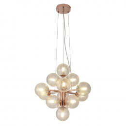 PENDENTE VINHA COBRE E TRANSPARENTE (D)45CM (A)45CM 14XG9 98W - QT001E