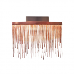 ARANDELA VOILE ROSE GOLD (C)32CM (L)8CM (A)26CM 1X8W 3000K 400LM - BB017