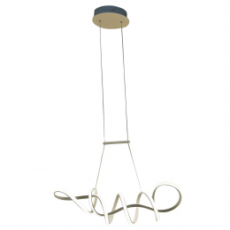 PENDENTE ZIG BRANCO (C)84CM (L)22CM (A)21CM 1X35W 3000K 1800LM - TP003