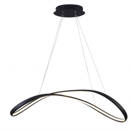 PENDENTE ZIG PRETO (C)88CM (L)32CM (A)22CM 1X35W 3000K 1800LM - TP002B