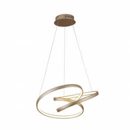 PENDENTE ZIG DOURADO (C)57CM (L)47CM (A)26CM 1X35W 3000K 1800LM - TP001G