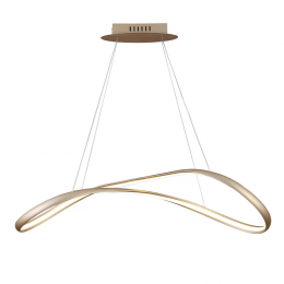 PENDENTE ZIG DOURADO (C)88CM (L)32CM (A)22CM 1X35W 3000K 1800LM - TP002G