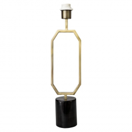BASE PARA ABAJUR ANITA DOURADO E PRETO (D)14CM (A)55CM 1XE27 40W - GL009