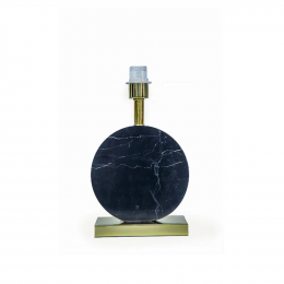 BASE PARA ABAJUR BIAGIO DOURADO E PRETO (D)22CM (L)12CM (A)37CM 1XE27 40W - GL016BG