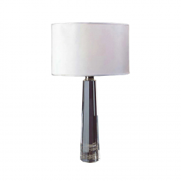 BASE PARA ABAJUR CLASSIC CROMADO E TRANSPARENTE (D)12CM (A)61CM 1XE27 40W - XL1152