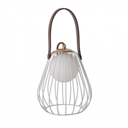 ABAJUR LAMP DOURADO E BRANCO (D)18CM (A)22CM 1XG9 40W - ML001W