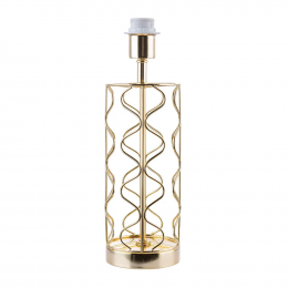 BASE PARA ABAJUR MOTIF DOURADO (D)12CM (A)39CM 1XE27 40W - GL003G