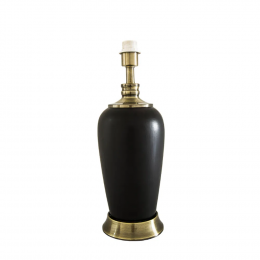 BASE PARA ABAJUR PIANO BRONZE E PRETO (D)17CM (A)50CM 1XE27 40W - GL012B