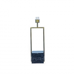 BASE PARA ABAJUR QUADRATTO BRONZE E PRETO (C)13CM (L)15CM (A)50CM 1XE27 40W - GL020G