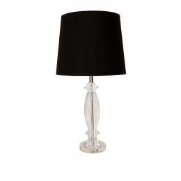 BASE PARA ABAJUR SCENT CROMADO E TRANSPARENTE (D)16CM (A)53CM 1XE27 40W - XL1339