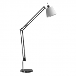 COLUNA SCOPE CROMADO E BRANCO (D)40CM (A)240CM 1XE27 40W - HU4003C
