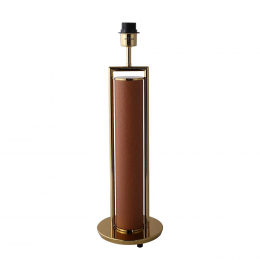 BASE PARA ABAJUR VENETO DOURADO E MARROM (D)20CM (A)60.5CM 1XE27 40W - MI010