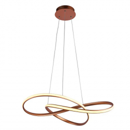 PENDENTE ATOM ROSE GOLD (D)63CM (A)15CM 1X36W 3000K 1188LM LED