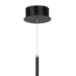 PENDENTE GINGA ROSE GOLD E PRETO (D)23.5CM (A)52CM 1X 4,3W + 2X 6,1W 3000K 82 - BB012