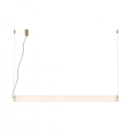 PENDENTE LAMPE BRONZE E TRANSPARENTE (C)125CM (L)7.35CM (A)7.35CM 1X45W 300 - HC001L