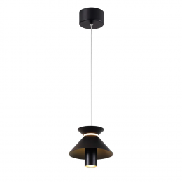 PENDENTE CORDEL PRETO (D)15CM (A)13CM 5W + 2W 2700K 350LM - CD013