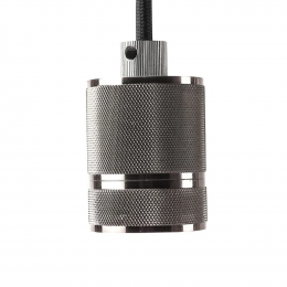 PENDENTE SOCKET D 5CM X 6CM 1XE27 127V / 220V CROMADO - DA002C